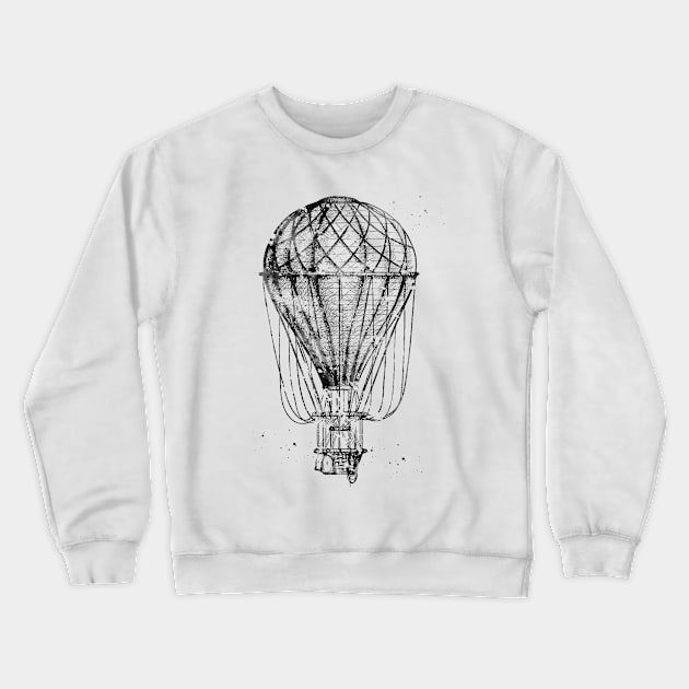 Hot air balloon Crewneck Sweatshirt by erzebeth